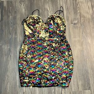 Forever 21 Size L Sequin Mini Dress